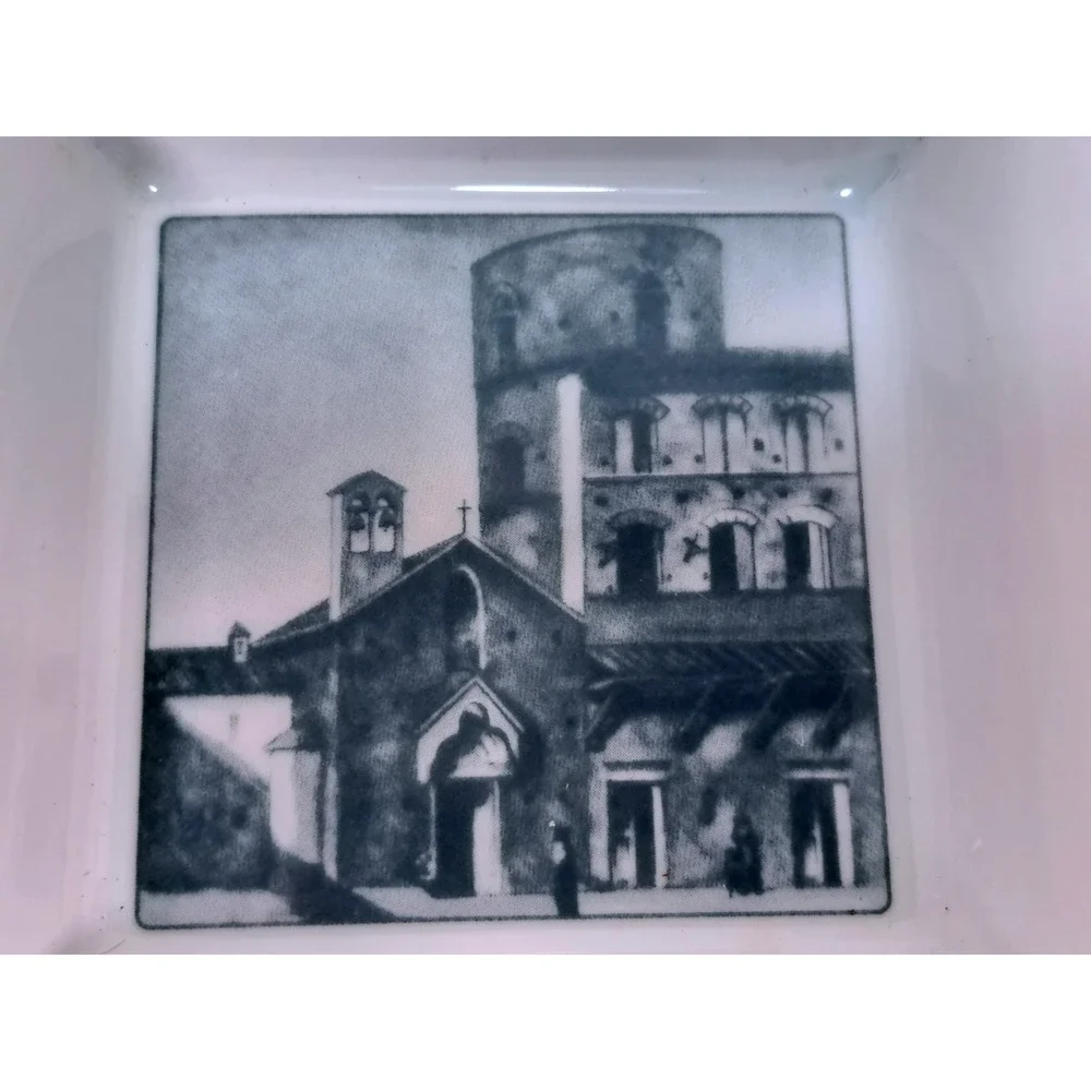 Hotel Brunelleschi Firenze Porcellana Vera Trinket Dish‎ Italy Torre Pagliazza
